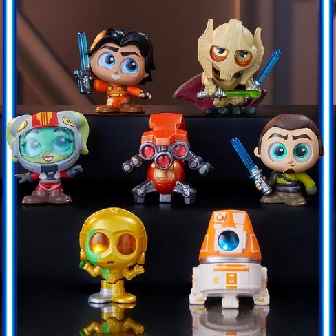 Star Wars™ Doorables Galaxy Peek Capsule Series 4 - شخصيات ديزني الغامضة القابلة للتجميع مع تفاصيل لطيفة، خارج هذا Galaxy Cute، للمعجبين وهواة الجمع والأطفال بعمر 5 سنوات فما فوق in Saudi Arabia