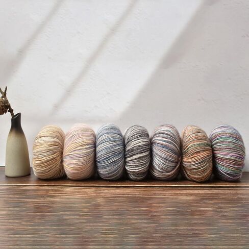 1 Roll Gradient Camouflage Yarn,Super Soft Ombré Mohair Yarns Cake Rainbow Cotton Yarn for Making Colorful Crafts,50G in Saudi Arabia