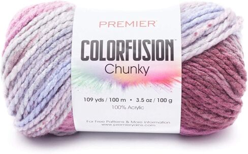 Premier Colorfusion Chunky, Bulky Weight, Acrylic, 100 Grams, 1174-02 Autumn Sky in Saudi Arabia