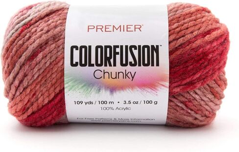 Premier Colorfusion Chunky, Bulky Weight, Acrylic, 100 Grams, 1174-02 Autumn Sky in Saudi Arabia