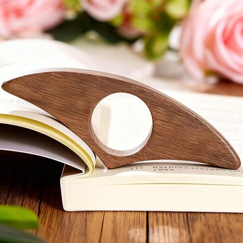 حامل صفحة كتاب شخصي، حامل صفحة إبهام خشبي مخصص، قراءة مخصصة، ملحقات كتب هدية للقراء، محبي الكتب، الطلاب (مخصص-01) in Saudi Arabia