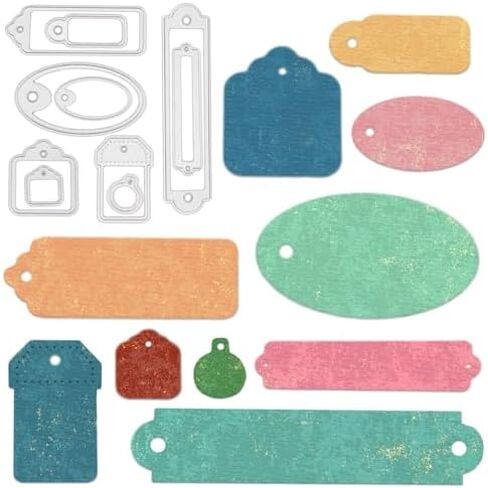Nested Frame Dies for Scrapbooking Card Making, Background Frame Metal Cutting Dies Tag Label Frame Die Cuts for Decoupage Christmas Gift Card DIY Birthday Album Scrapbooking Paper Craft Supplies in Saudi Arabia