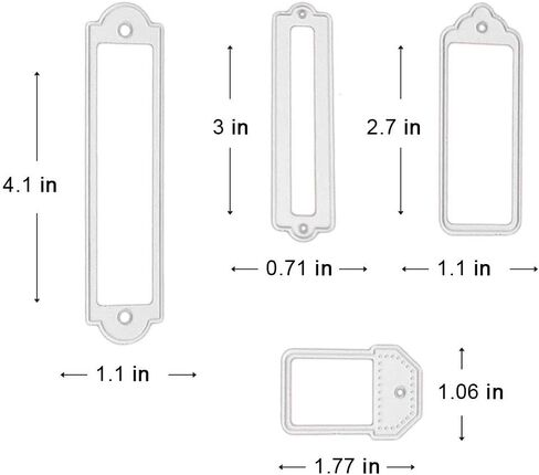 Nested Frame Dies for Scrapbooking Card Making, Background Frame Metal Cutting Dies Tag Label Frame Die Cuts for Decoupage Christmas Gift Card DIY Birthday Album Scrapbooking Paper Craft Supplies in Saudi Arabia