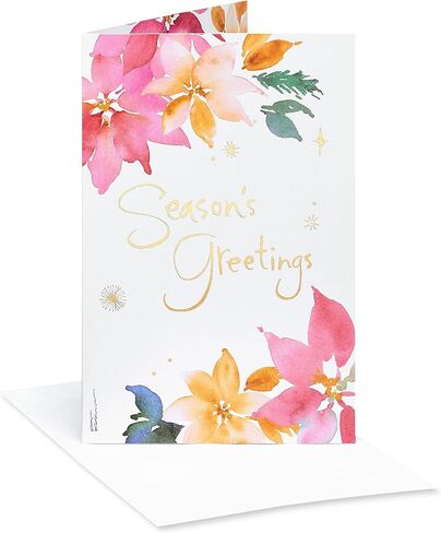 American Greetings Deluxe Christmas Cards Boxed with Envelopes, Wonderful Christmas, Deer Pulling Station Wagon (14-Count) in Saudi Arabia