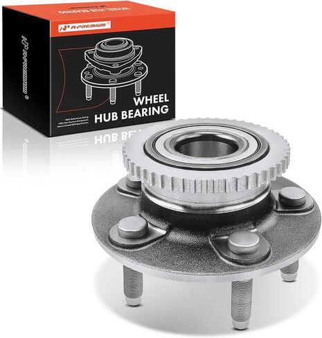 A-Premium Front Wheel Bearing and Hub Assembly with ABS Ring & 5-Lug Compatible with Ford Crown Victoria 1992-1997, Lincoln Town Car 1991-1997, Mercury Grand Marquis 1992-1997 in Kuwait