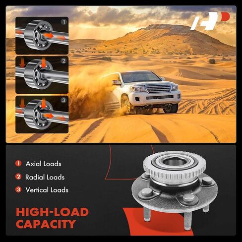 A-Premium Front Wheel Bearing and Hub Assembly with ABS Ring & 5-Lug Compatible with Ford Crown Victoria 1992-1997, Lincoln Town Car 1991-1997, Mercury Grand Marquis 1992-1997 in Kuwait