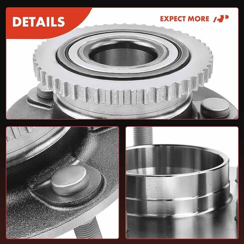 A-Premium Front Wheel Bearing and Hub Assembly with ABS Ring & 5-Lug Compatible with Ford Crown Victoria 1992-1997, Lincoln Town Car 1991-1997, Mercury Grand Marquis 1992-1997 in Kuwait