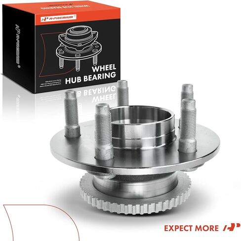 A-Premium Front Wheel Bearing and Hub Assembly with ABS Ring & 5-Lug Compatible with Ford Crown Victoria 1992-1997, Lincoln Town Car 1991-1997, Mercury Grand Marquis 1992-1997 in Kuwait