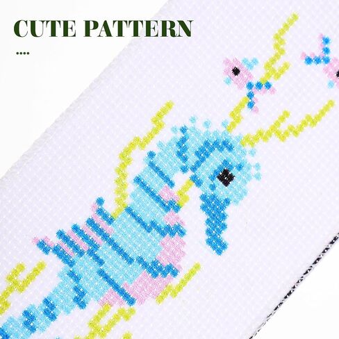 3Sets DIY Embroidery Bookmarks Kit Cross-Stitch Bookmarks Materials with Butterfly Seahorse and Cloud Designs for Crafting and Sewing Enthusiasts in Saudi Arabia