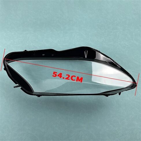 متوافق مع بنز C-Class W205 C180 C260L C280 C300 2019 2020 2021 سيارة الجبهة عدسة المصباح الأمامي غطاء السيارات حالة كشافات زجاج عاكس الضوء (يمين) in Saudi Arabia