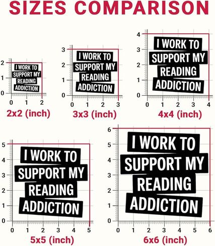 3 قطع من ملصقات I Work to Support My Reading Addiction مقاس 3 بوصات - ملصقات مضحكة لدودة الكتب للقراء المتعطشين، ومحبي الكتب، ومحبي المكتبات، وعشاق الكتب - كمبيوتر محمول، وزجاجة مياه، وكيندل، وديكور عربة الكتب in Kuwait