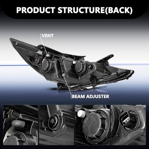 Aosky Headlight Assembly Fits for 2011 2012 2013 2014 Hyundai Sonata Driver and Passenger Side Pair Set, Not Fits for Hybrid Model in Saudi Arabia