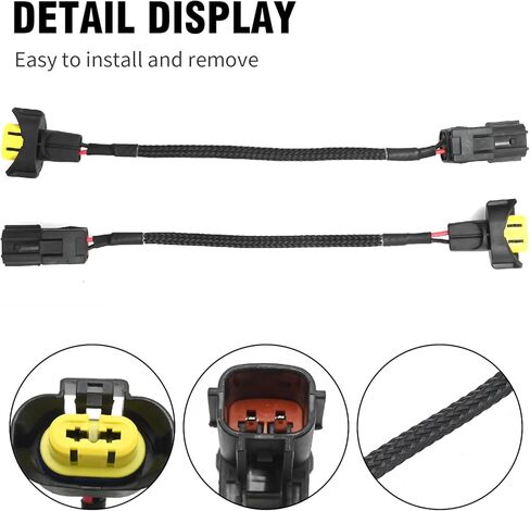 2Pcs Headlight Wiring Harness Socket Adapter Connector, Headlight Wiring Harness Converter, Replacement for Maxima 2009-2014 Replacement for Altima 2007-2014 in Saudi Arabia