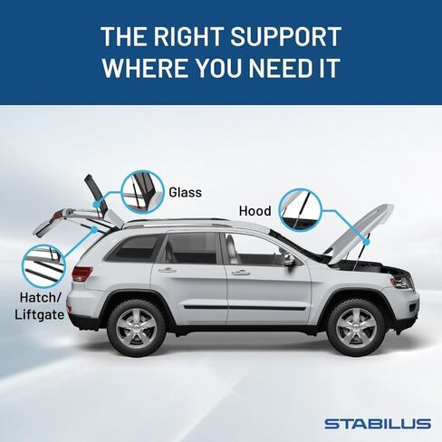 الكمية (2) Stabilus 3B-291381 يناسب Toyota Sequoia 2009 إلى 2022 يدعم رفع الباب الخلفي مع بوابة الطاقة in Kuwait