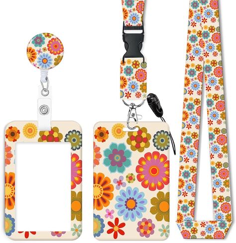 ID Badge Holder with Retractable Lanyard, Badge Holders Reel with 360 Degrees Rotate Carabiner Clip for Women, Teachers, Nurses, Doctor,Students, Office(Cute Black Cat) in Saudi Arabia