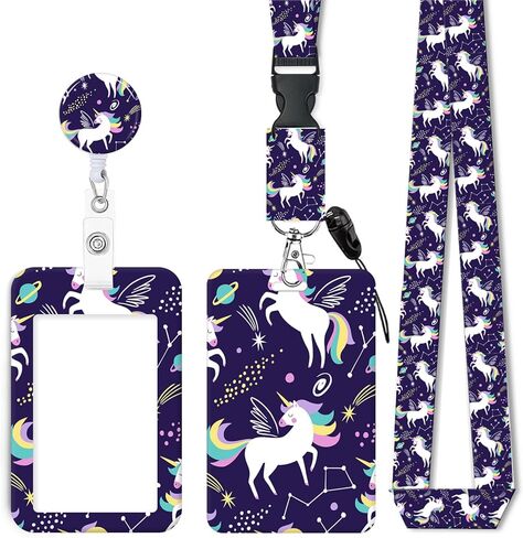 ID Badge Holder with Retractable Lanyard, Badge Holders Reel with 360 Degrees Rotate Carabiner Clip for Women, Teachers, Nurses, Doctor,Students, Office(Cute Black Cat) in Saudi Arabia