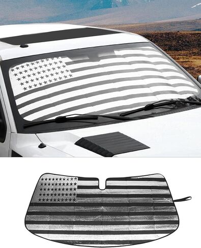 مظلة شمس للزجاج الأمامي لسيارة Ford F150 2009-2014، غطاء نافذة أمامي عازل للحرارة قابل للطي، DSWSQ، غطاء نافذة أمامي عازل للحرارة للنافذة الأمامية، واقي من الشمس للنافذة الأمامية لعلم F150 الأمريكي in Kuwait