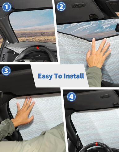مظلة شمس للزجاج الأمامي لسيارة Ford F150 2009-2014، غطاء نافذة أمامي عازل للحرارة قابل للطي، DSWSQ، غطاء نافذة أمامي عازل للحرارة للنافذة الأمامية، واقي من الشمس للنافذة الأمامية لعلم F150 الأمريكي in Kuwait