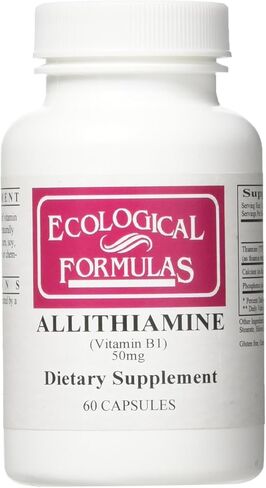 Ecological Formulas Allithiamine Vitamin B1, 50 mg, 250 Capsules in Kuwait