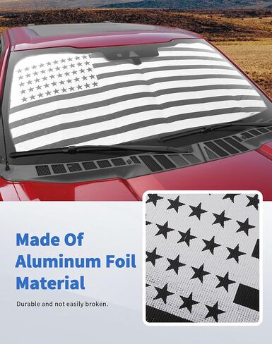 مظلة شمس للزجاج الأمامي لسيارة Ford F150 2009-2014، غطاء نافذة أمامي عازل للحرارة قابل للطي، DSWSQ، غطاء نافذة أمامي عازل للحرارة للنافذة الأمامية، واقي من الشمس للنافذة الأمامية لعلم F150 الأمريكي in Kuwait