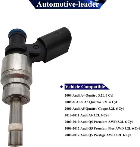 06E906036F Fuel Injector Nozzle Engine for Audi A4 Quattro 2009 Audi A5 Quattro 2008-2010 Audi A6 2010-2011 Audi Q5 3.2L 2009-2012 FIJ0035 M1191 4G2033 JSD742 in Saudi Arabia