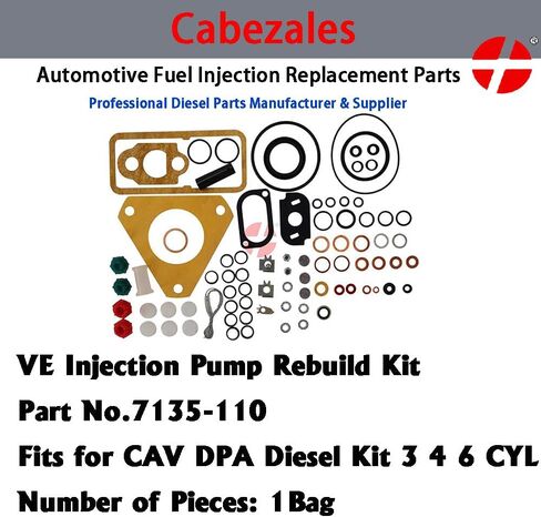 CAV DPA مضخة حقن إعادة بناء عدة 7135-110 7135110 3/4/6 CYL طوقا مجموعة ختم الديزل طقم تصليح أجزاء ل ماسي فيرغسون 35 50 65 135 150 165 175 180 230 235 245 1080 1085 in Kuwait