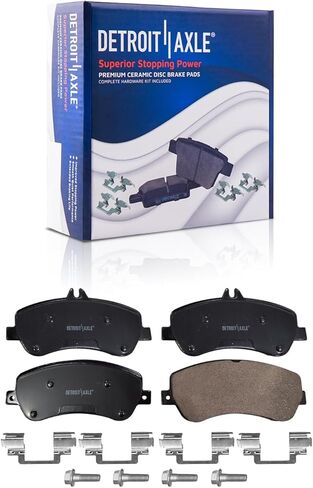 Detroit Axle - Front Brake Kit for Mercedes-Benz GLK350 GLK250, 12.99" inch Drilled and Slotted Disc Brakes Rotors 2011 2012 2013 2014 Ceramic Brake Pads Replacement in Saudi Arabia