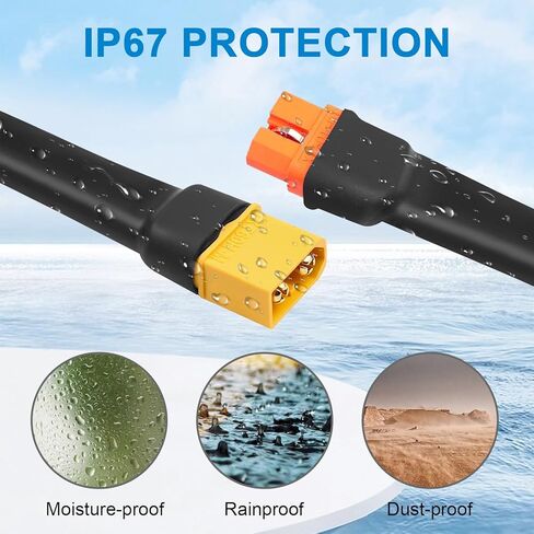 XT60i to XT60 Extension Cable 10AWG 10FT XT60i Female to XT60 Male Connector Cable for Portable Power Station Solar Panel in Saudi Arabia