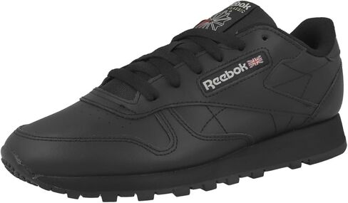 حذاء رياضي نسائي من الجلد الكلاسيكي من Reebok، Core Black Core Black Pure Gray 5, 9 US in Kuwait
