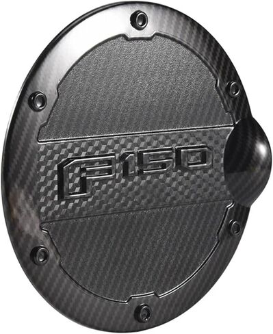 متوافق لفورد F150 F-150 رابتور 2015-2020 سيارة ألياف الكربون غطاء خزان الوقود غطاء باب الغاز غطاء باب الزيت غطاء الكسوة in Kuwait