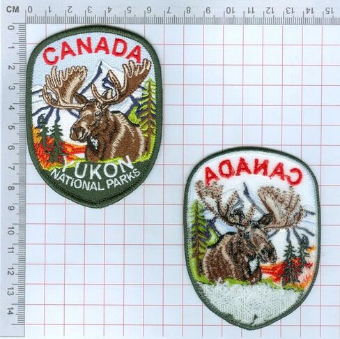 Yukon National Parks Canada Patch Embroidered Iron-on/Sew-on Badge (3.5 Inch) Hiking Trek Souvenir Emblem Backpacks Jackets DIY Gift Patches in Saudi Arabia