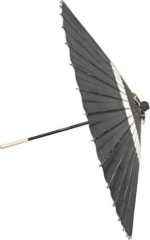 山本竹細工屋 (YAMAMOTOTAKIZAYIKUYA) مظلة ورقية يابانية مقاومة للمطر مصنوعة يدويًا من الورق الزيتي الياباني نصف قابلة للفتح 29.5 بوصة in Kuwait