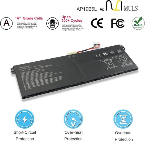 بطارية MULS DYNK01 G3HTA036H لجهاز Microsoft Surface Laptop 1 الجيل الأول 1769 2017، Surface Book 1782/1769، Surface Laptop 2 الجيل الثاني 2-LQN-00004 KSR-00001 DAG-00003 45.2Wh/5970mAh 4 خلايا مع أدوات in Kuwait