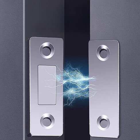 4Sets Magnetic Cabinet Catches with Screw Ultra Thin Door Stop Magnet Door Closer for Cupboard Hardware Accessories (4Sets-Silver) in Saudi Arabia