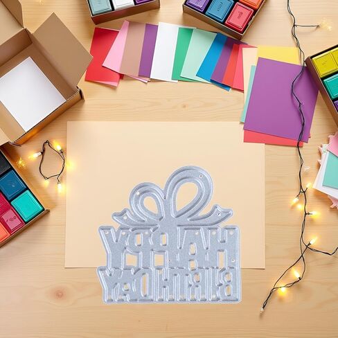 عيد ميلاد سعيد يموت قطع لصنع البطاقة، عيد ميلاد سعيد قطع معدنية يموت تهانينا يموت تخفيضات النقش الإستنسل قالب DIY بها بنفسك خردة الحجز ديكور الزفاف بطاقة نعمة عيد ميلاد in Saudi Arabia
