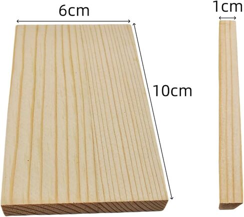 4PCS Rectangle Wood Boards Unfinished Wood Blocks for Crafting, 8x6x1in Blank Whittling Wooden Blocks for Wood Carving,Painting & Burning in Saudi Arabia