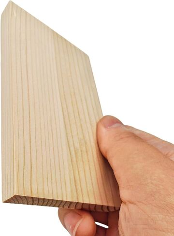 4PCS Rectangle Wood Boards Unfinished Wood Blocks for Crafting, 8x6x1in Blank Whittling Wooden Blocks for Wood Carving,Painting & Burning in Saudi Arabia