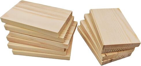 4PCS Rectangle Wood Boards Unfinished Wood Blocks for Crafting, 8x6x1in Blank Whittling Wooden Blocks for Wood Carving,Painting & Burning in Saudi Arabia