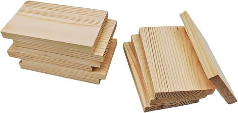 4PCS Rectangle Wood Boards Unfinished Wood Blocks for Crafting, 8x6x1in Blank Whittling Wooden Blocks for Wood Carving,Painting & Burning in Saudi Arabia