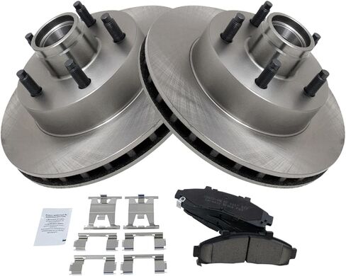 Front Brake Pad and Rotor Set Ceramic Vented Rotors Compatible with 1995-1997 Ford Ranger 1995-1997 Mazda B2300 1995-1996 B3000 1995-1997 B4000 with Rear Wheel Drive and Rear Wheel ABS Brakes in Saudi Arabia
