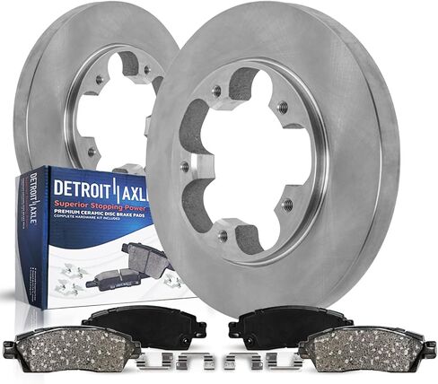 محور ديترويت - مجموعات الفرامل الخلفية لـ 2015-2021 Ford Transit-150 2015-2020 Transit-250 2015-2019 Transit-350، وسادات فرامل قرصية دوارة من السيراميك 2016 2017 2108 بديلة in Kuwait