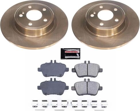 Power Stop CRK7377 Z17 Rear Coated Rotor Kit-Coated Brake Rotors, Ceramic Brake Pads For INFINITI QX30, Mercedes B Electric Drive, Mercedes B250e, Mercedes CLA250, Mercedes GLA250 [Model Specific] in Saudi Arabia