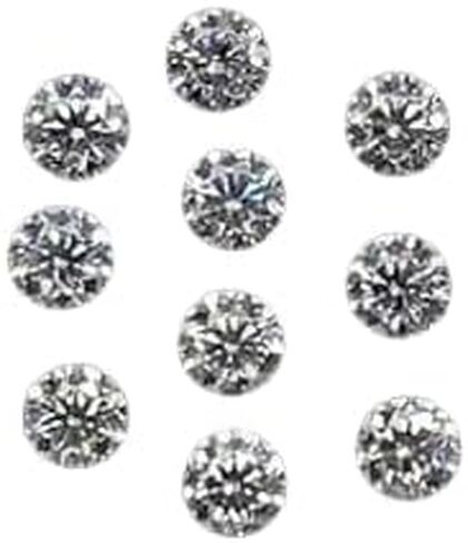 10 Pcs D Color Loose White 3 mm Round Diamond Cut for Ring Necklace Pendant & Jewelry Making in Saudi Arabia
