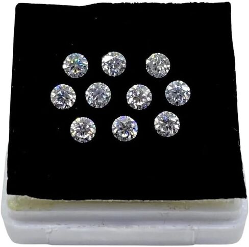 10 Pcs D Color Loose White 3 mm Round Diamond Cut for Ring Necklace Pendant & Jewelry Making in Saudi Arabia