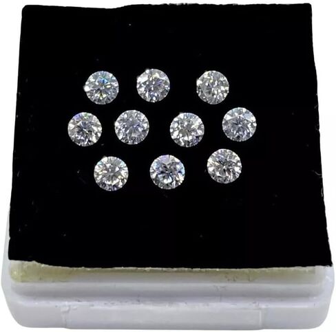 10 Pcs D Color Loose White 3 mm Round Diamond Cut for Ring Necklace Pendant & Jewelry Making in Saudi Arabia