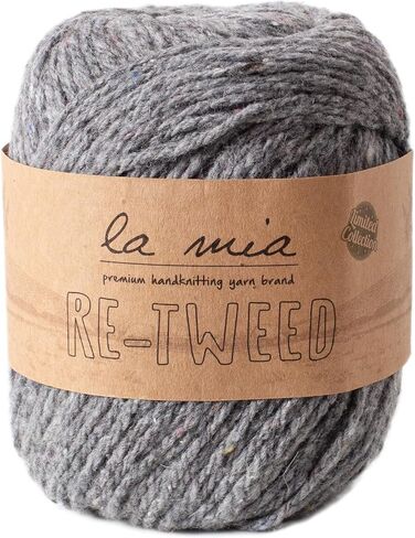 1 Ball La Mia Re-Tweed Knitting Yarn,%40 Wool%40 Polyester%20 Acrylic, 3.5 Oz (100 g) / 202 Yrds (185 m), Worsted, Claret - L189 in Saudi Arabia
