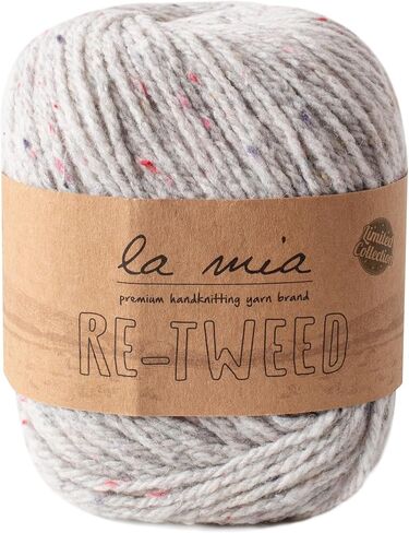 1 Ball La Mia Re-Tweed Knitting Yarn,%40 Wool%40 Polyester%20 Acrylic, 3.5 Oz (100 g) / 202 Yrds (185 m), Worsted, Claret - L189 in Saudi Arabia
