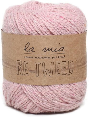 1 Ball La Mia Re-Tweed Knitting Yarn,%40 Wool%40 Polyester%20 Acrylic, 3.5 Oz (100 g) / 202 Yrds (185 m), Worsted, Claret - L189 in Saudi Arabia