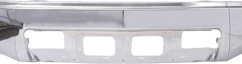 غطاء المصد الأمامي من الفولاذ الكروم لسيارة تشيفي سيلفرادو 2014 2015 1500، مع فتحات مصابيح الضباب، استبدال OE: GM1002843، 3 قطع نمط منفصل in Kuwait