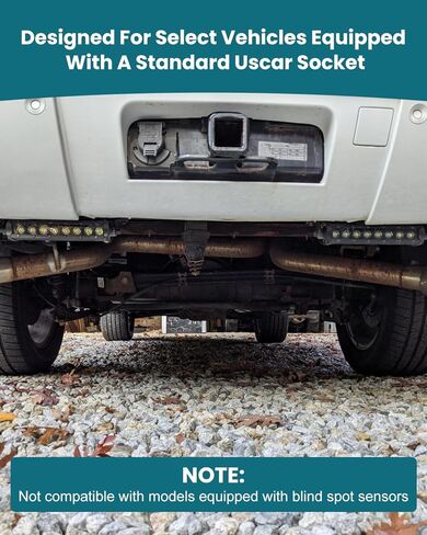 56584 Trailer Wiring Harness, 7 Pin to 5 Pin Adapter for Installing LED Tailgate Light Bar with Reverse Lights in Kuwait